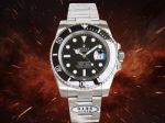 C Factory ROLEX Submariner Rose Gold Water Ghost  904L Steel Black 40MM Watch
